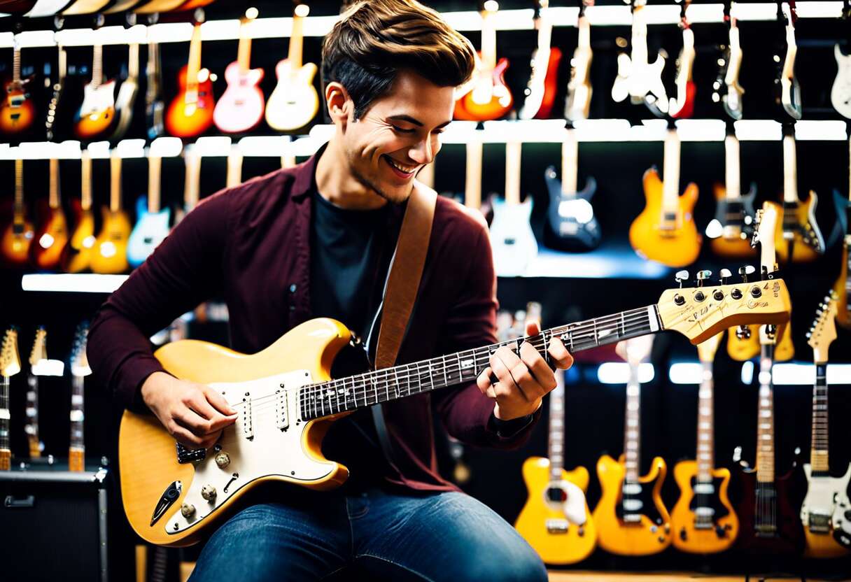 Le marché des guitares électriques pour débutants : modèles et marques conseillés