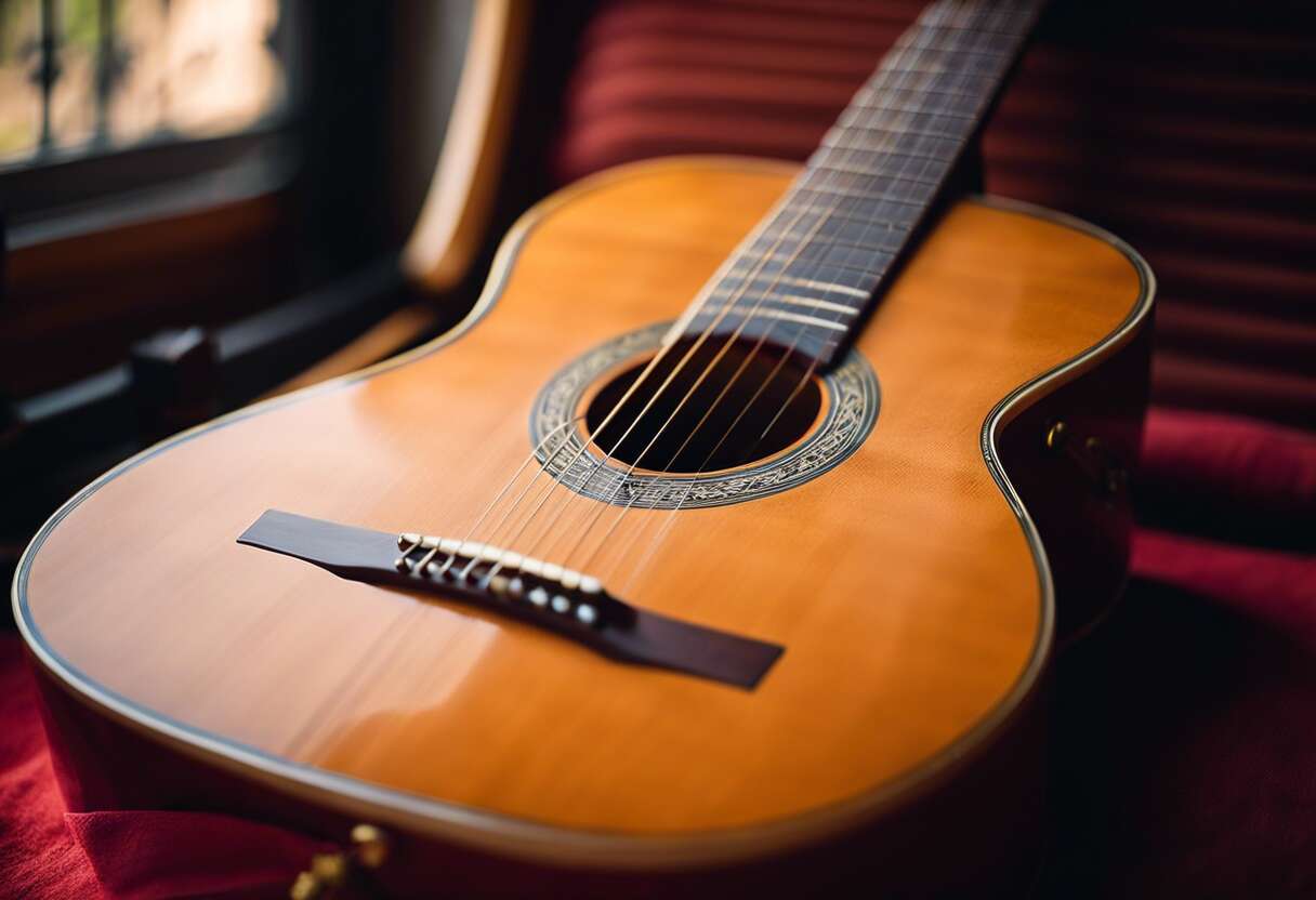 Caractéristiques distinctives : manche, cordes et caisse de résonance