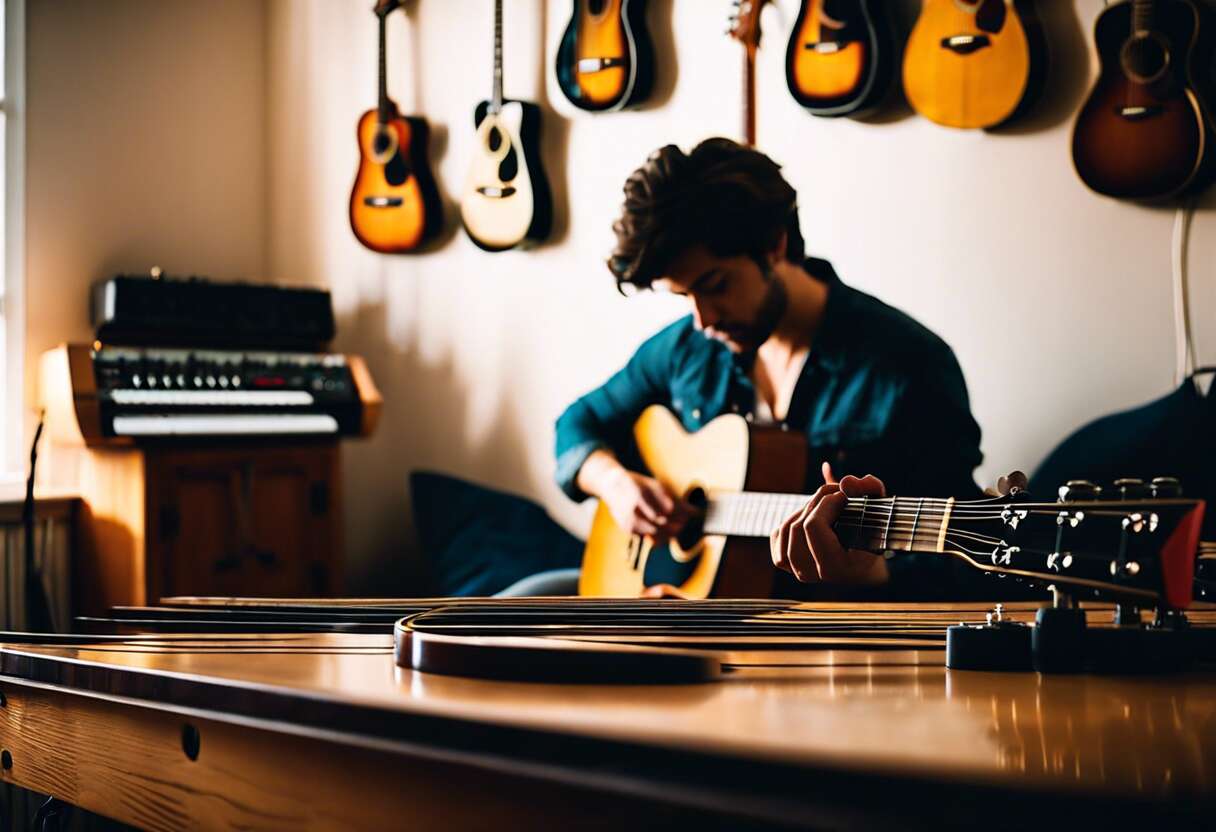 Procédure simple pour changer les cordes de guitare