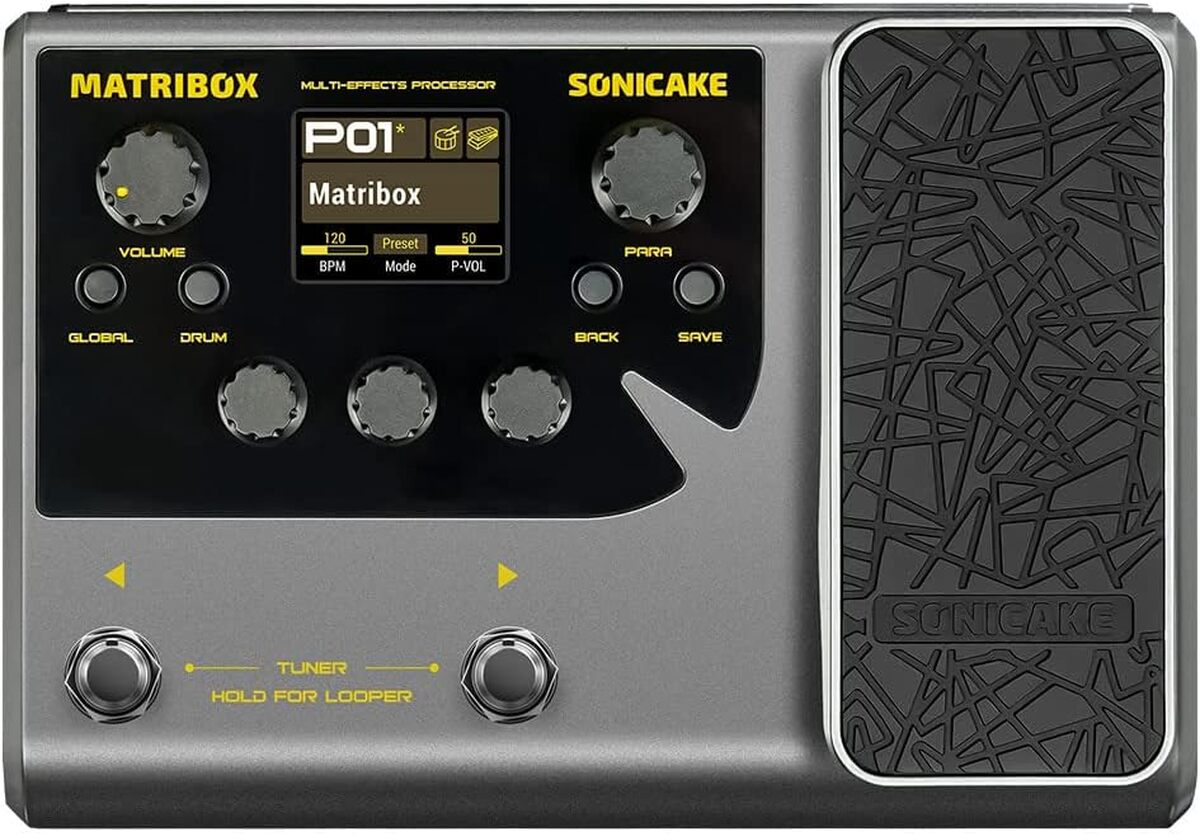 Test SONICAKE Matribox : 140 effets, amplis et looper pour guitare