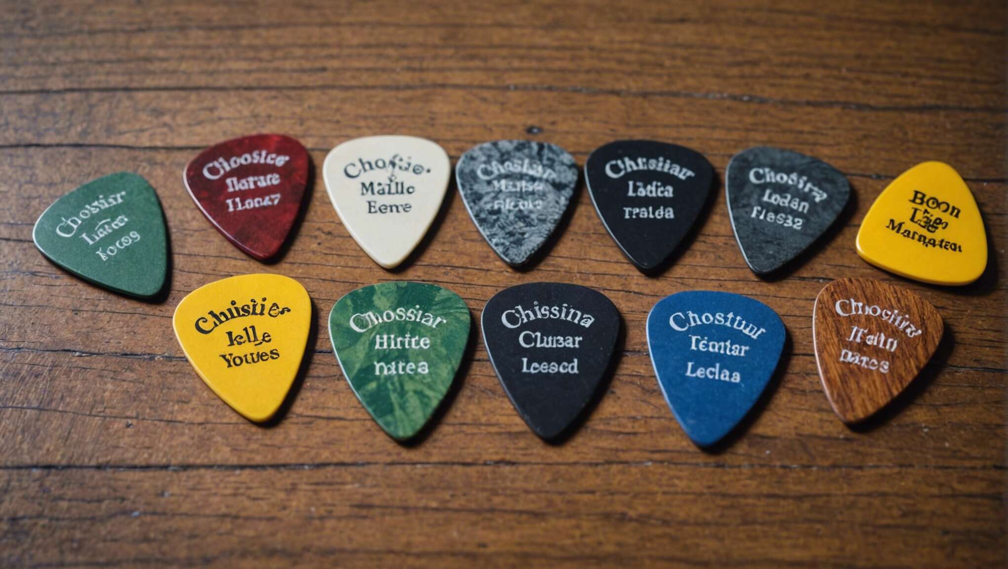 Les différentes matières des médiators et leurs impacts sonores