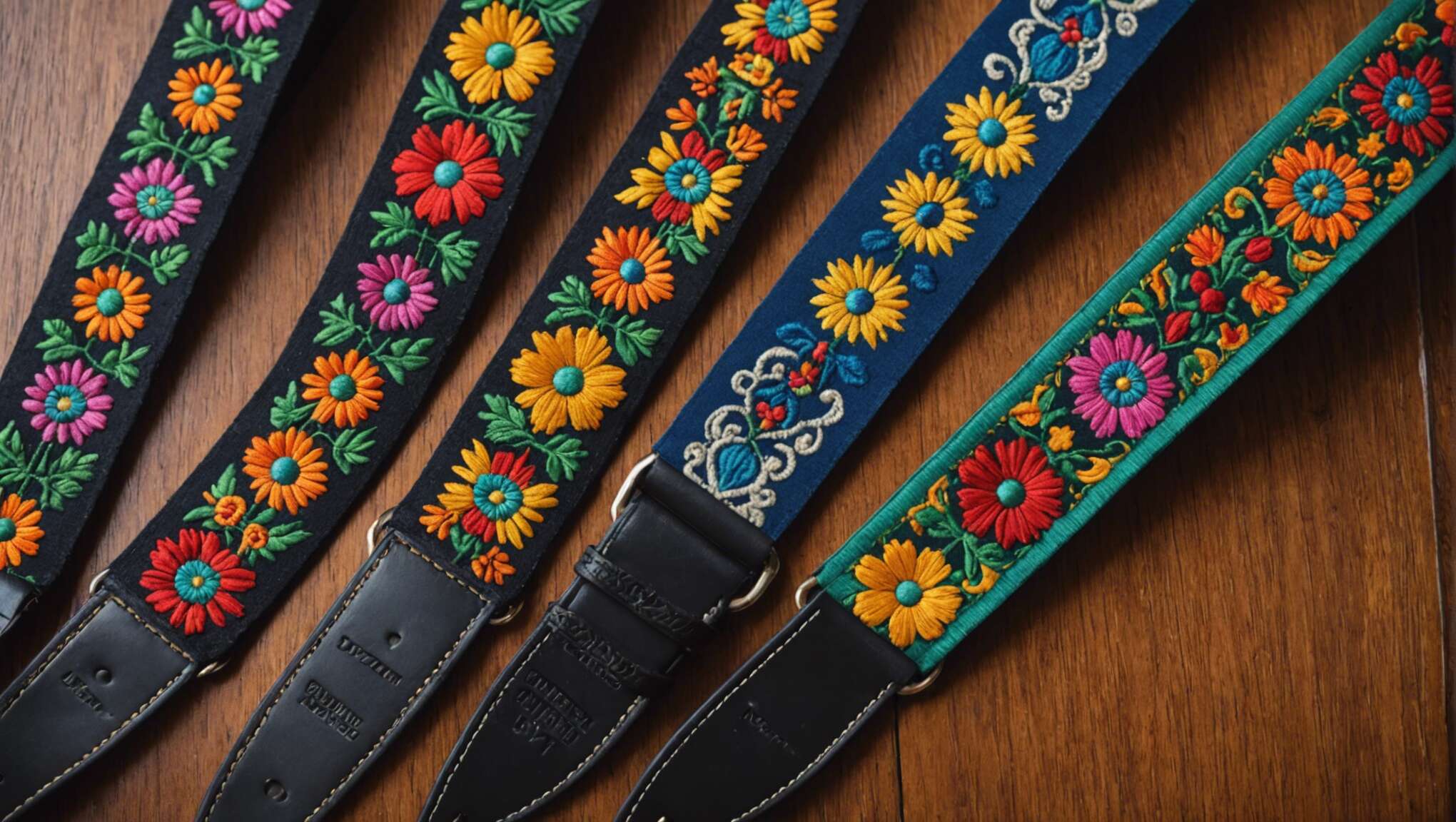 Sangles de guitare brodées : entre tendance et praticité