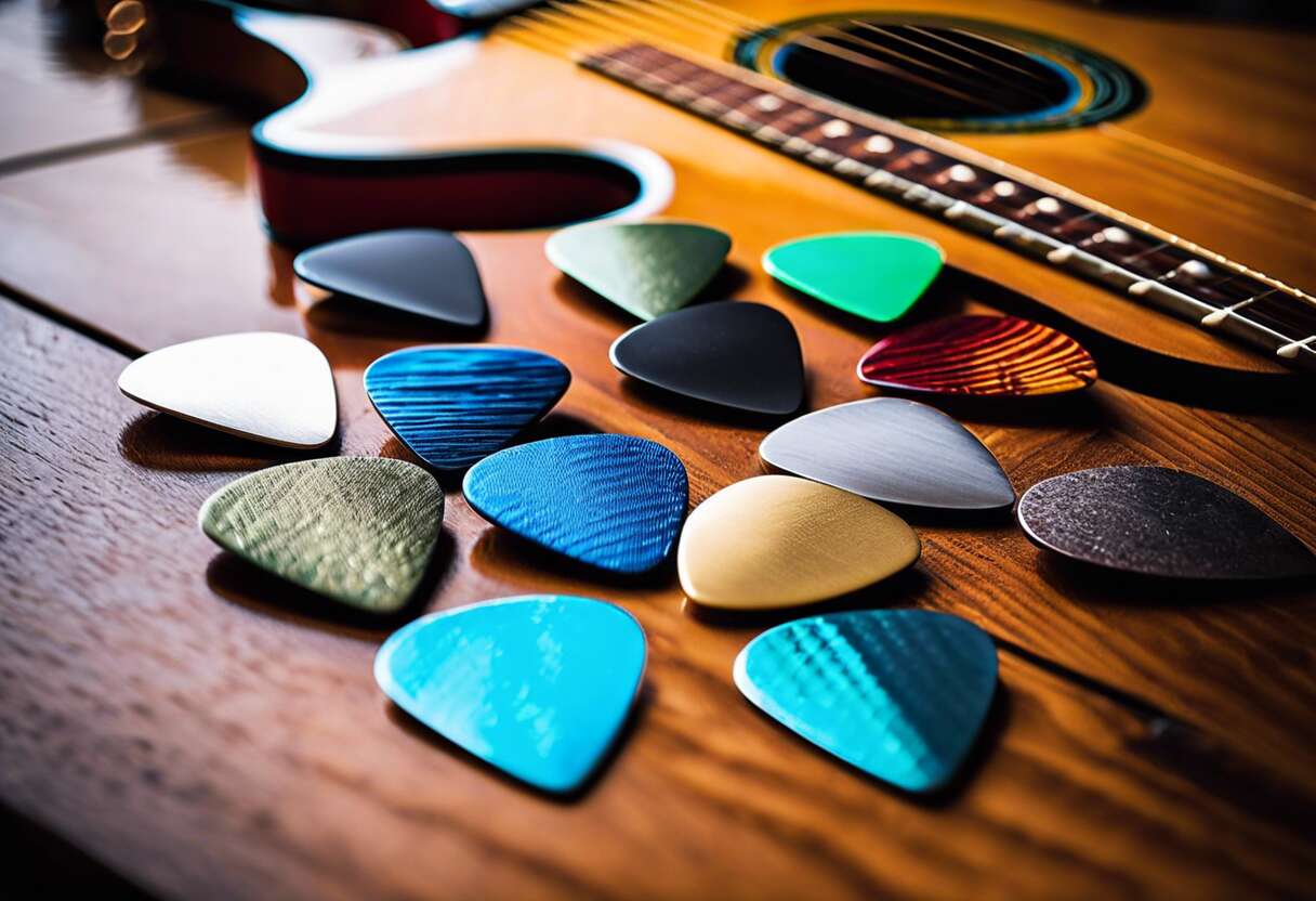 Texture des médiators : impact sur le jeu de guitare
