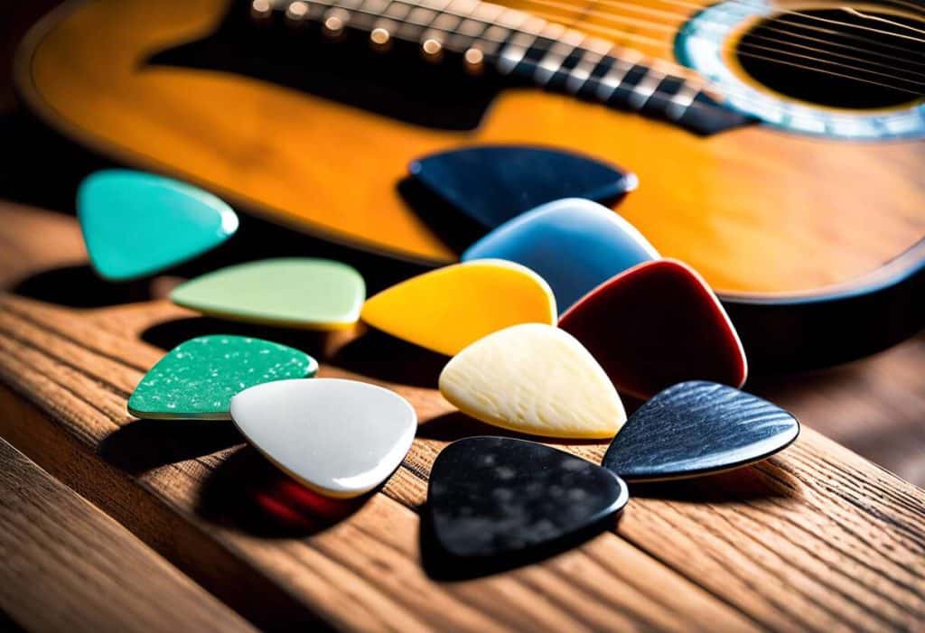 Comment les médiators influencent le son de votre guitare acoustique