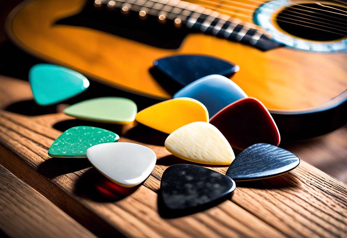 Comment les médiators influencent le son de votre guitare acoustique