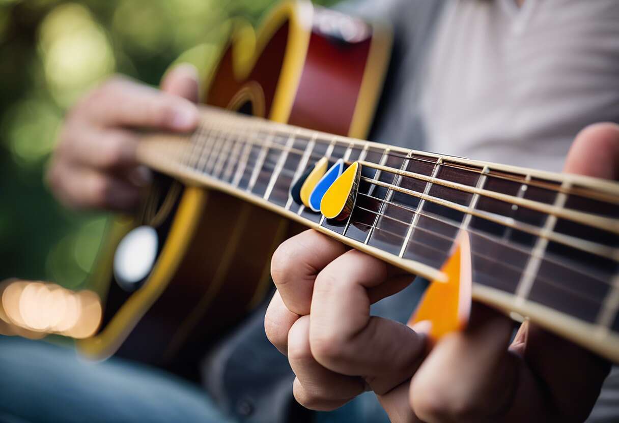 L'importance du choix du médiator pour une guitare acoustique