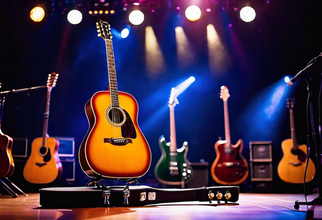 Supports de guitares pliables : allier praticité et fiabilité sur scène