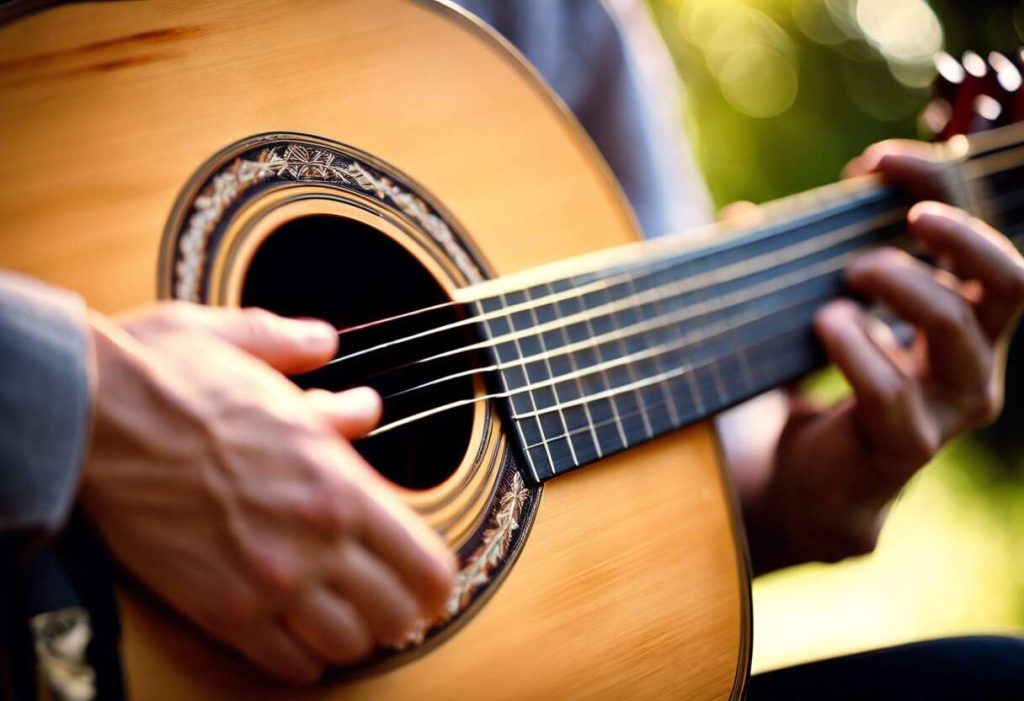 Maîtriser le fingerpicking sur une guitare classique