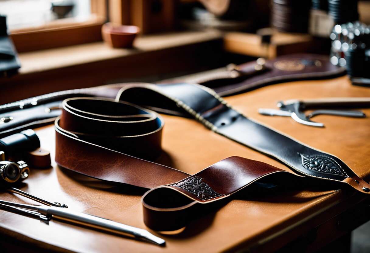 La tendance des sangles de guitare en cuir sur mesure