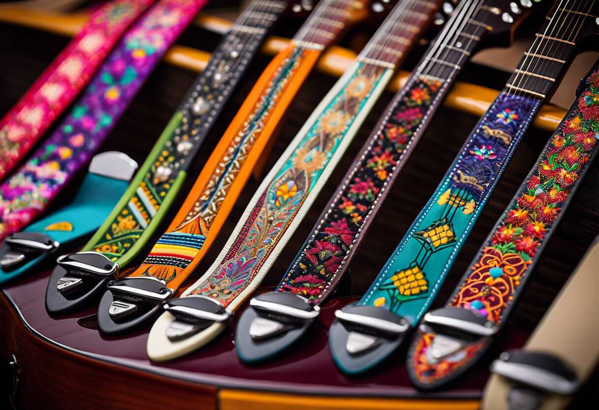 Accessoires de personnalisation : capodastres et médiators assortis