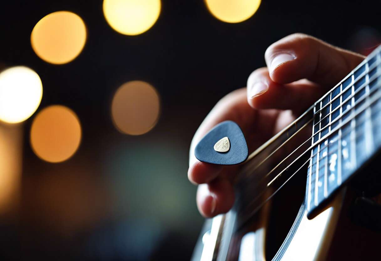 Exercices pratiques pour améliorer sa prise de médiator