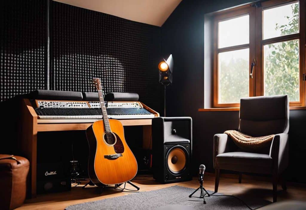 Isolation acoustique pour enregistrer la guitare sans interférences
