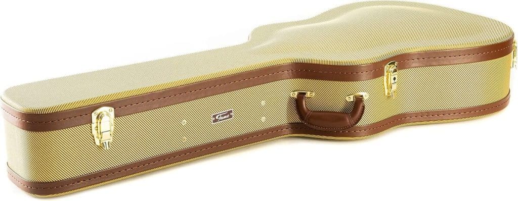 Test Étui Fame Hard-Case Tweed pour Guitares Acoustiques