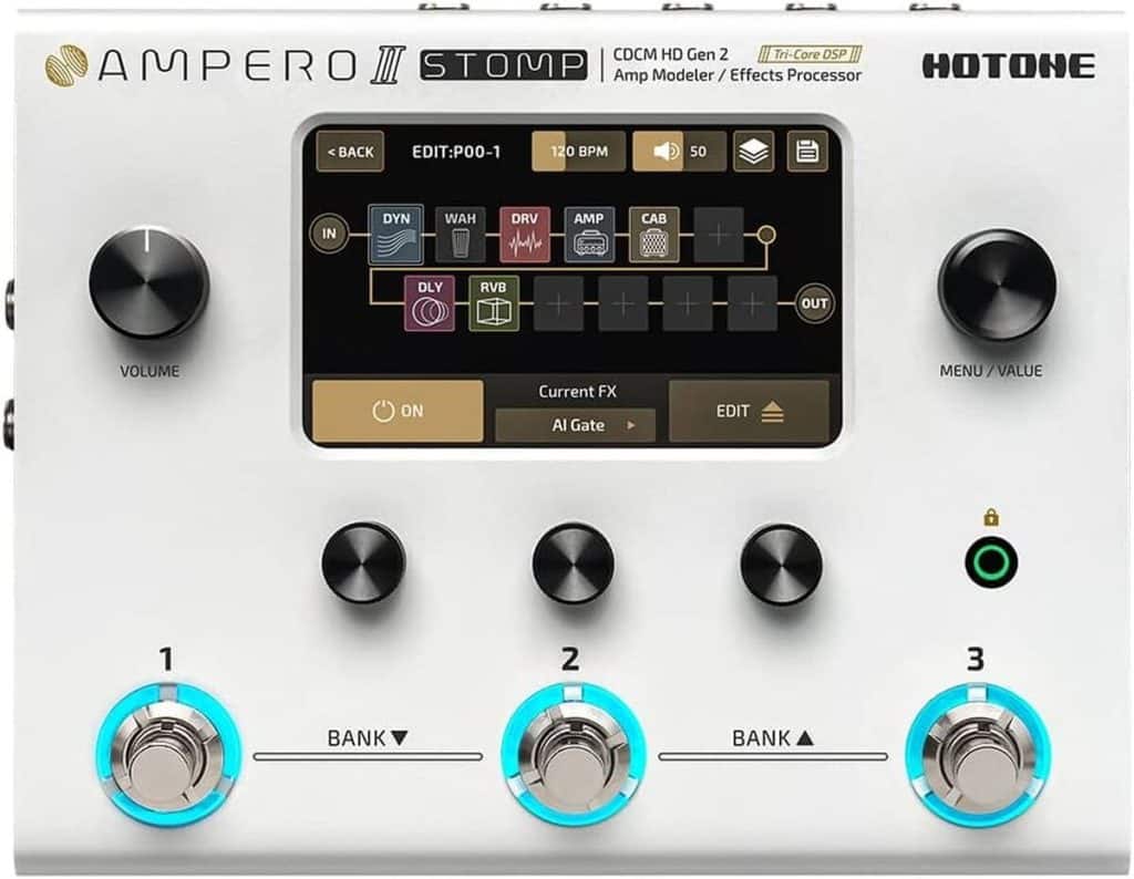 Test Ampero II Stomp : le multi-effets tactile pour guitare
