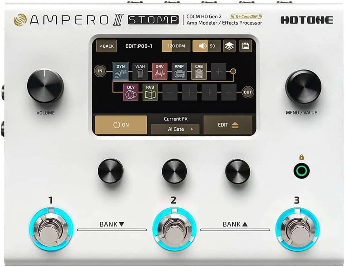 Test Ampero II Stomp : le multi-effets tactile pour guitare