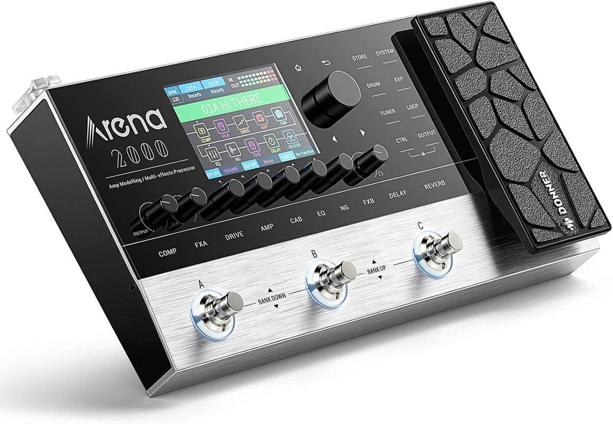 Test : donner arena2000, la pédale multi-effets ultime pour guitaristes
