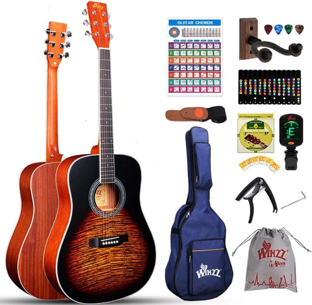 Test Winzz : guitare Folk Adulte et Ado avec Accessoires
