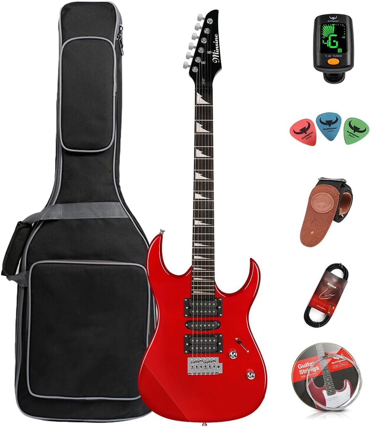 Test : guitare électrique débutant rouge