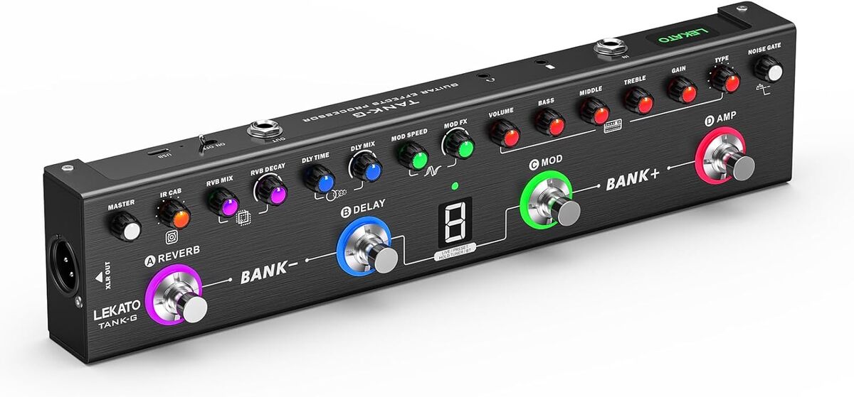 Test : lEKATO pédale multi-effets pour guitare électrique