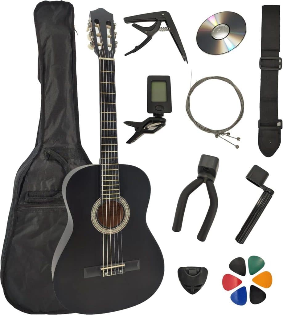 Test : pack guitare classique 4/4 avec accessoires et cours vidéo