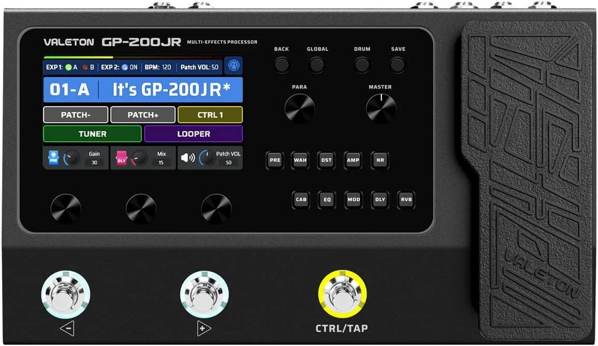 Test du processeur multi-effets Valeton GP200JR : puissance compacte pour guitare