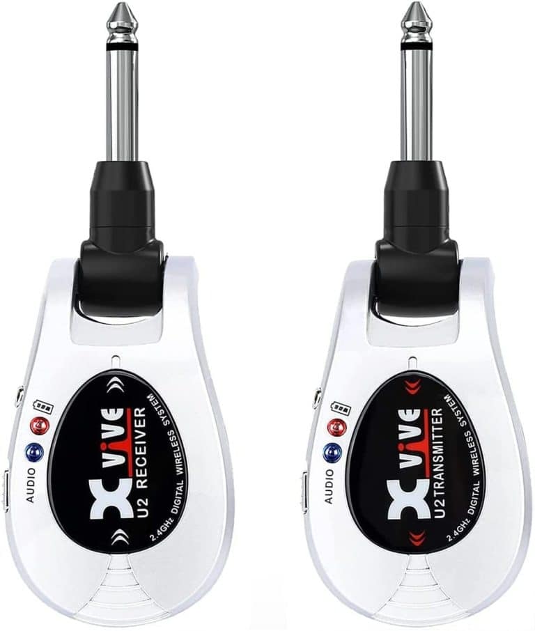 Système Sans Fil U8 Pour Guitare Acoustique Xvive - Micro Intégré, Plug And Play, Portée 27 M