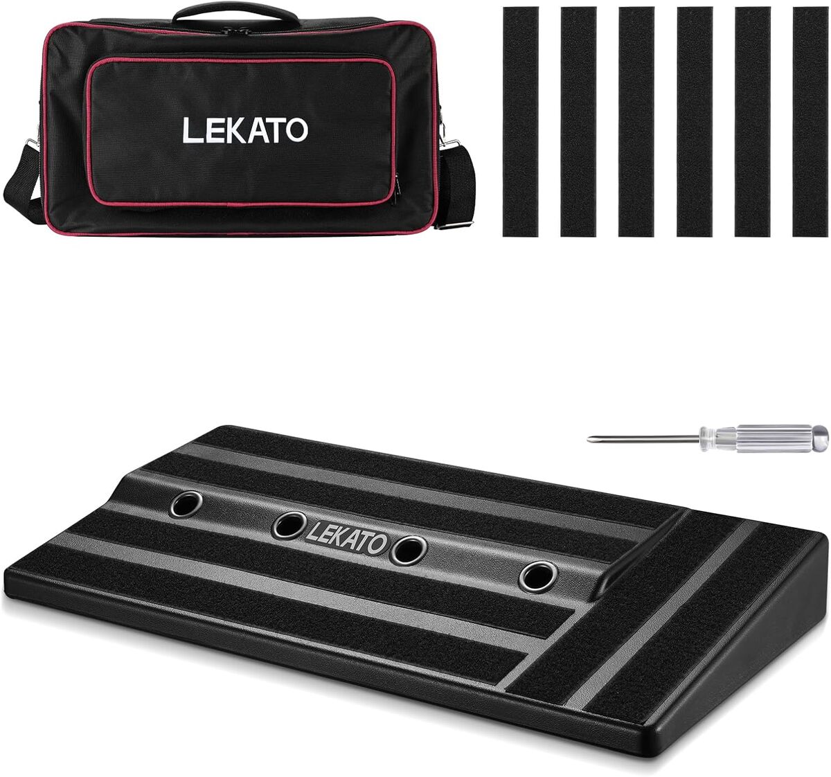 Test du pédalier de guitare LEKATO avec alimentation intégrée
