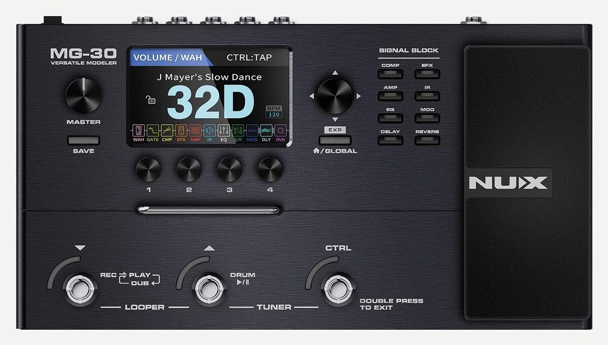 Test complet du NUX MG-30 multi-effets guitare