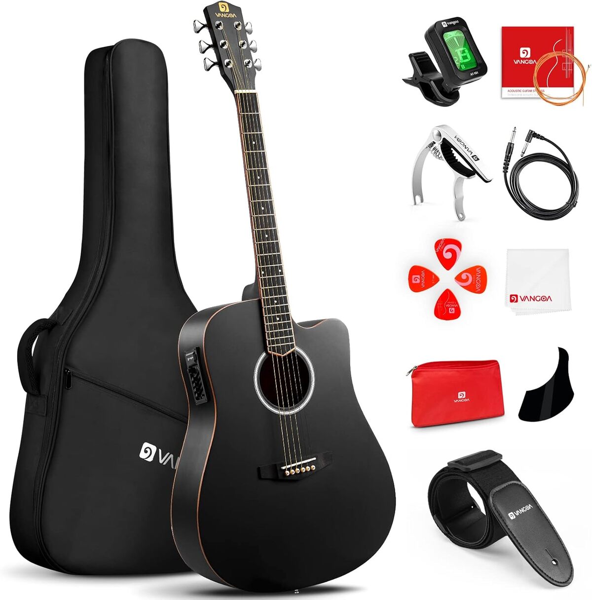 Test : guitare électro-acoustique Vangoa 4/4 pour débutants