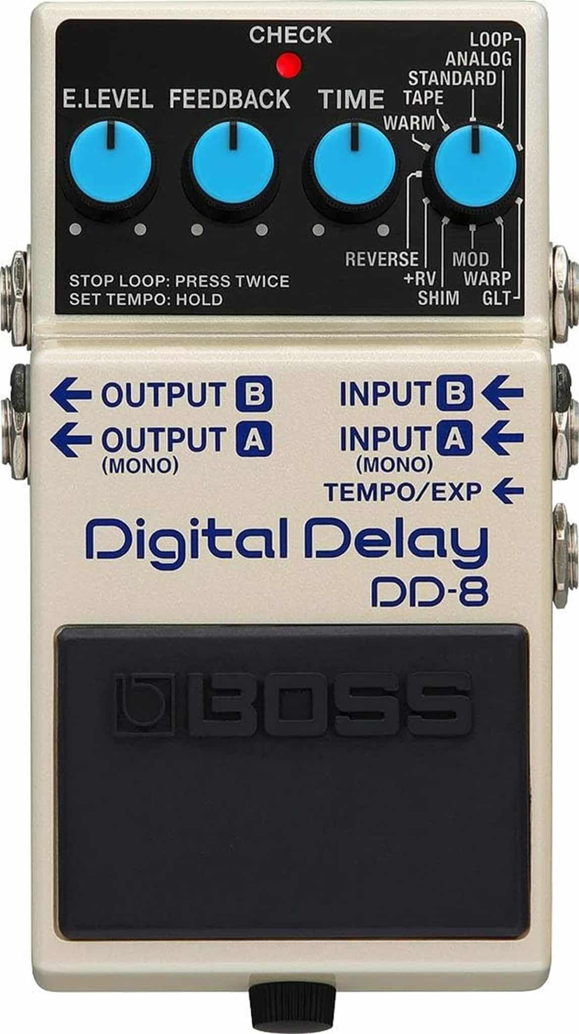 Test : performance sonore de la pédale Digital Delay DD-8 BOSS