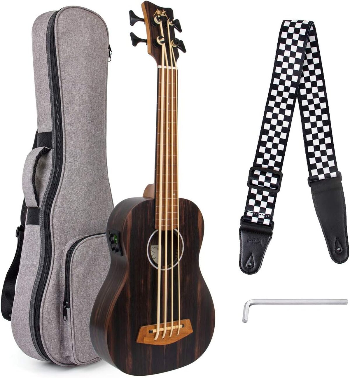 Test : aklot ukulélé basse électrique blackwood africain 30 pouces