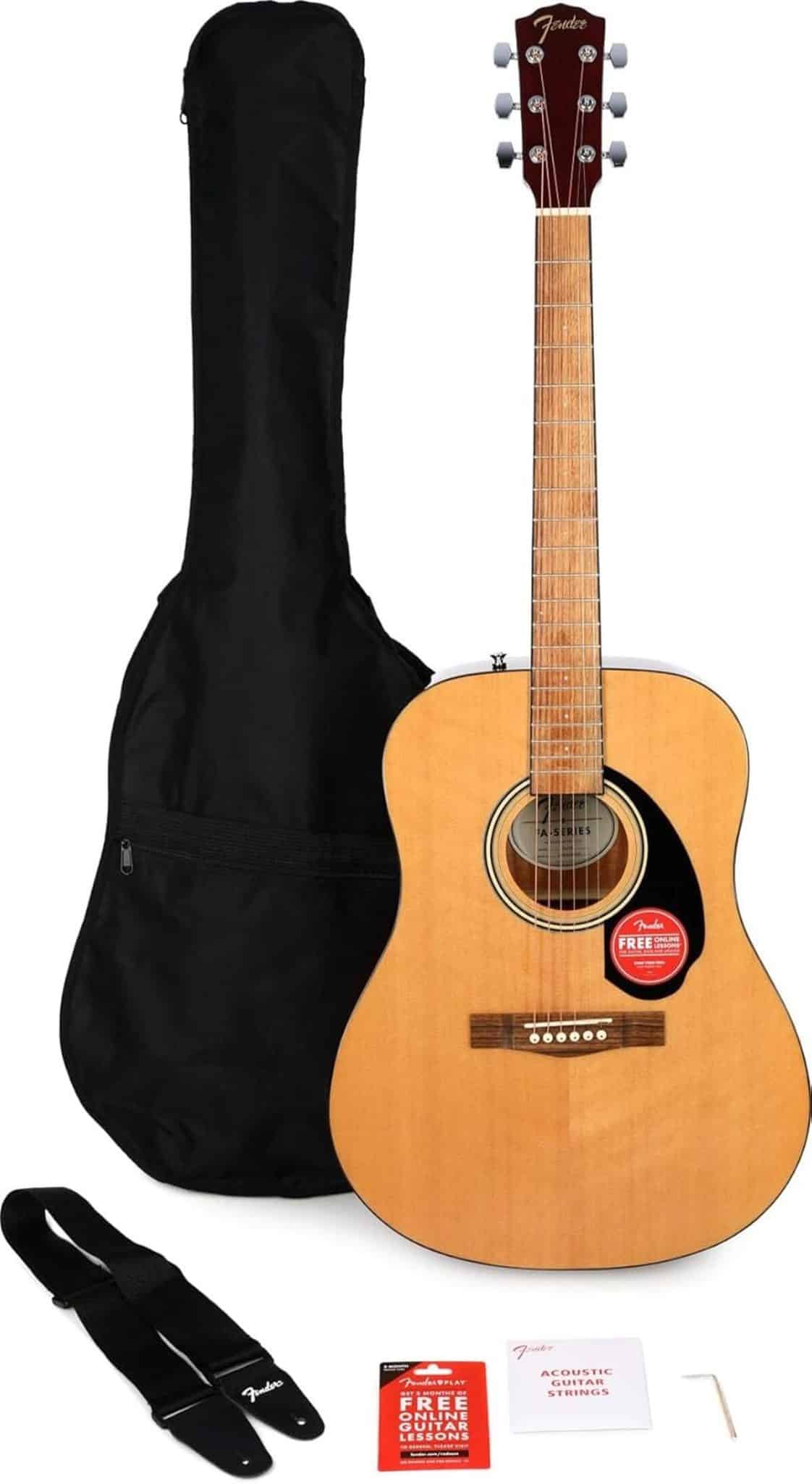 Test de la guitare acoustique Fender FA-115 : ensemble complet et performant