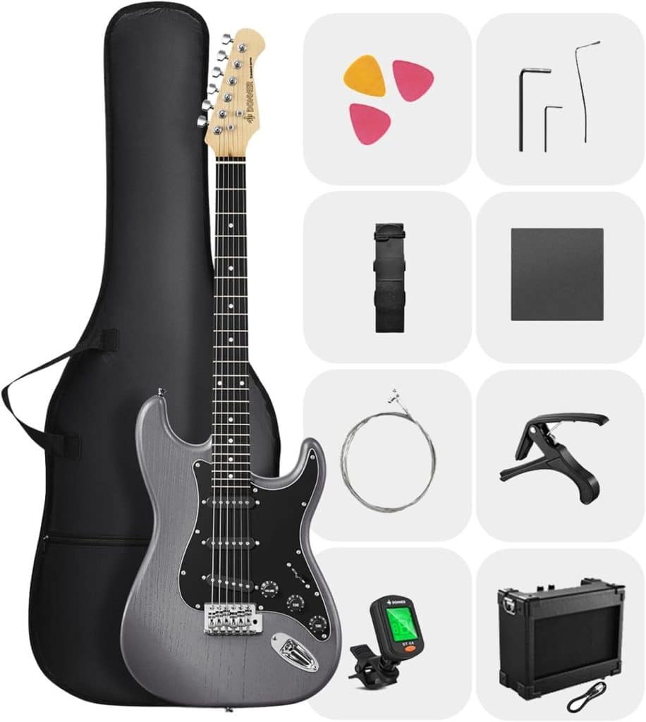 Test de la guitare électrique Donner DST-80 : le kit complet pour débutants