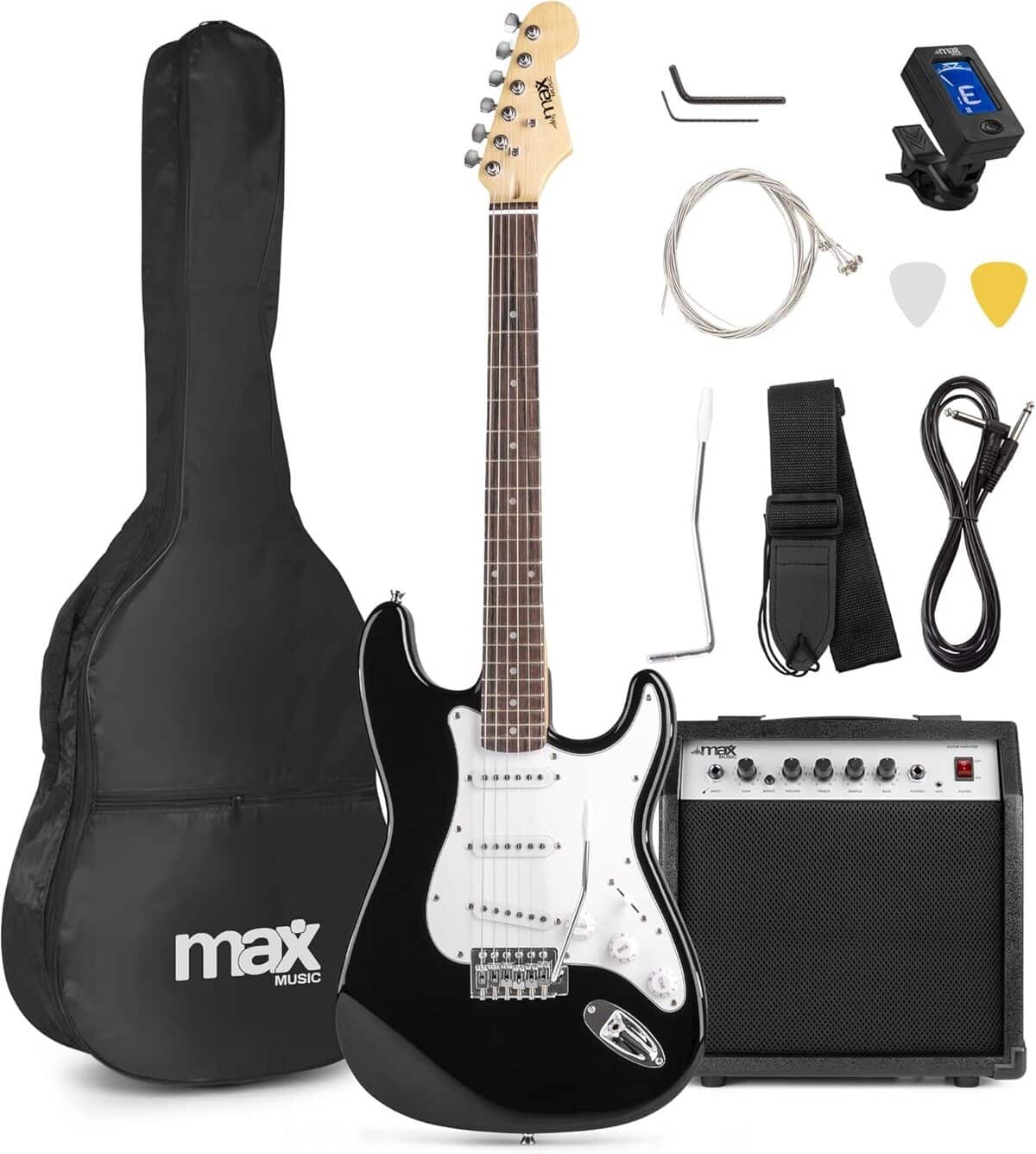 Test du pack guitare électrique MAX GigKit : performance 40W et accessoires pour débutants