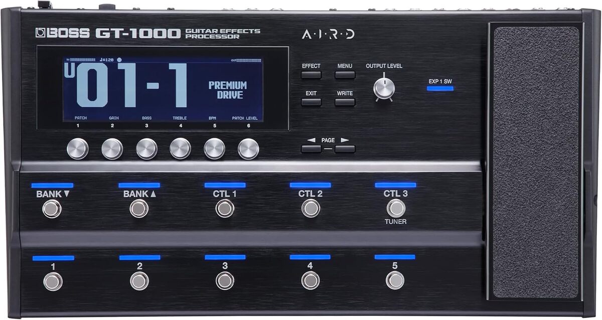 Test du processeur d'effets guitare BOSS GT-1000 : qualité sonore inégalée
