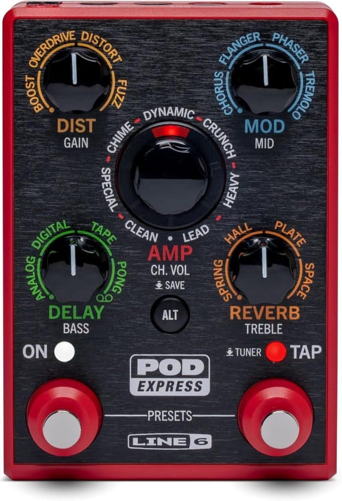 Test : line 6 POD Express Guitar, processeur d'effets ultra-portable