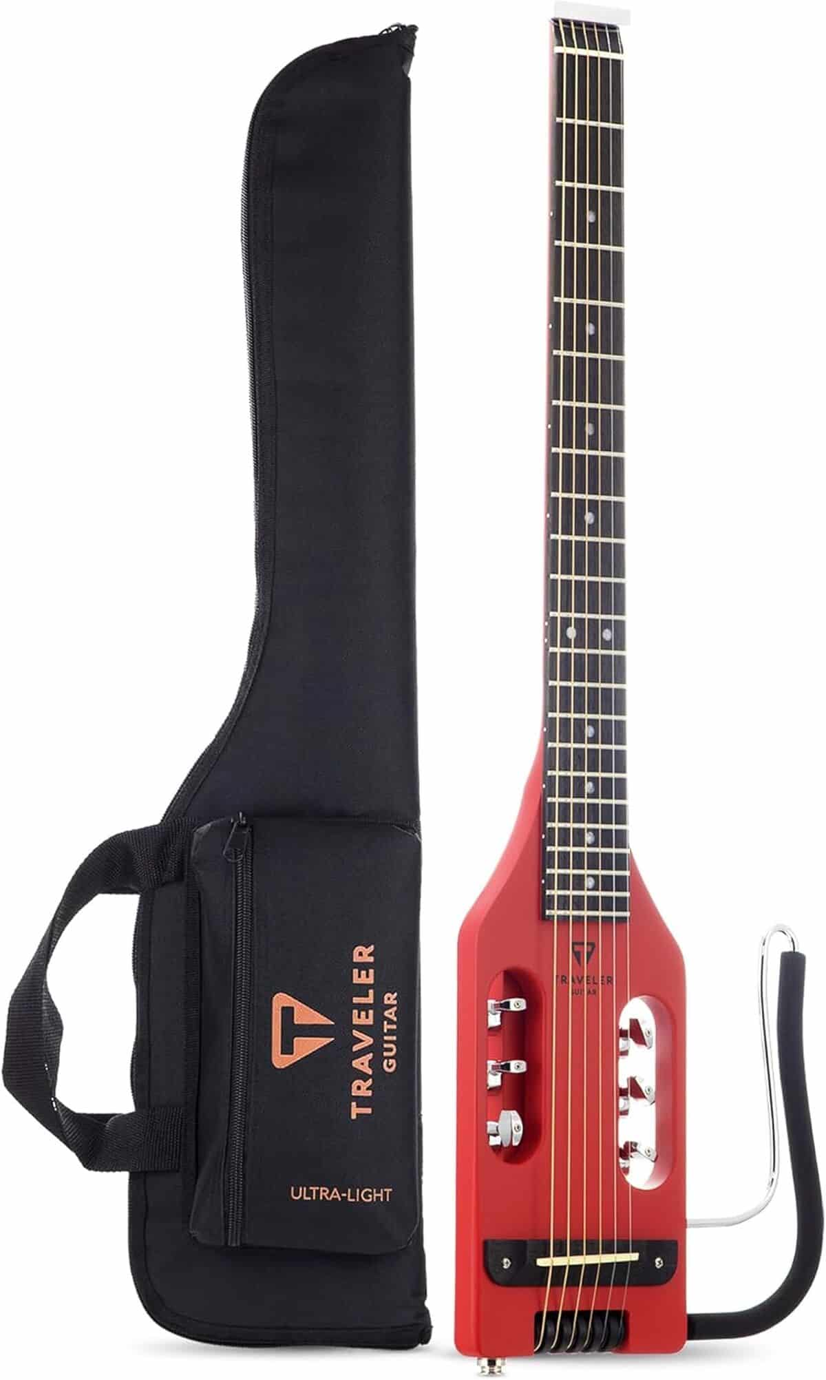 Test de la guitare électro-acoustique Traveler Guitar ULA VRDM rouge vintage ultra légère