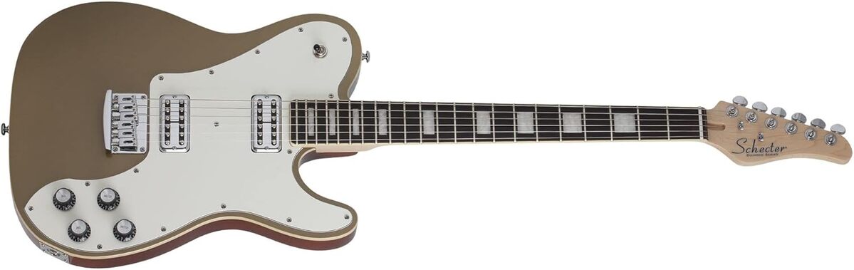 Test de la Schecter PT FASTBACK gold : guitare électrique éclatante