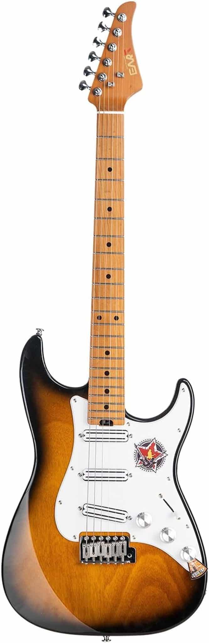 Test : guitare électrique EART sunburst - double humbucker