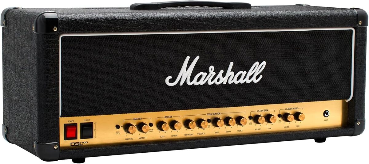 Test : marshall DSL100HR tête d'amplis à lampes puissante