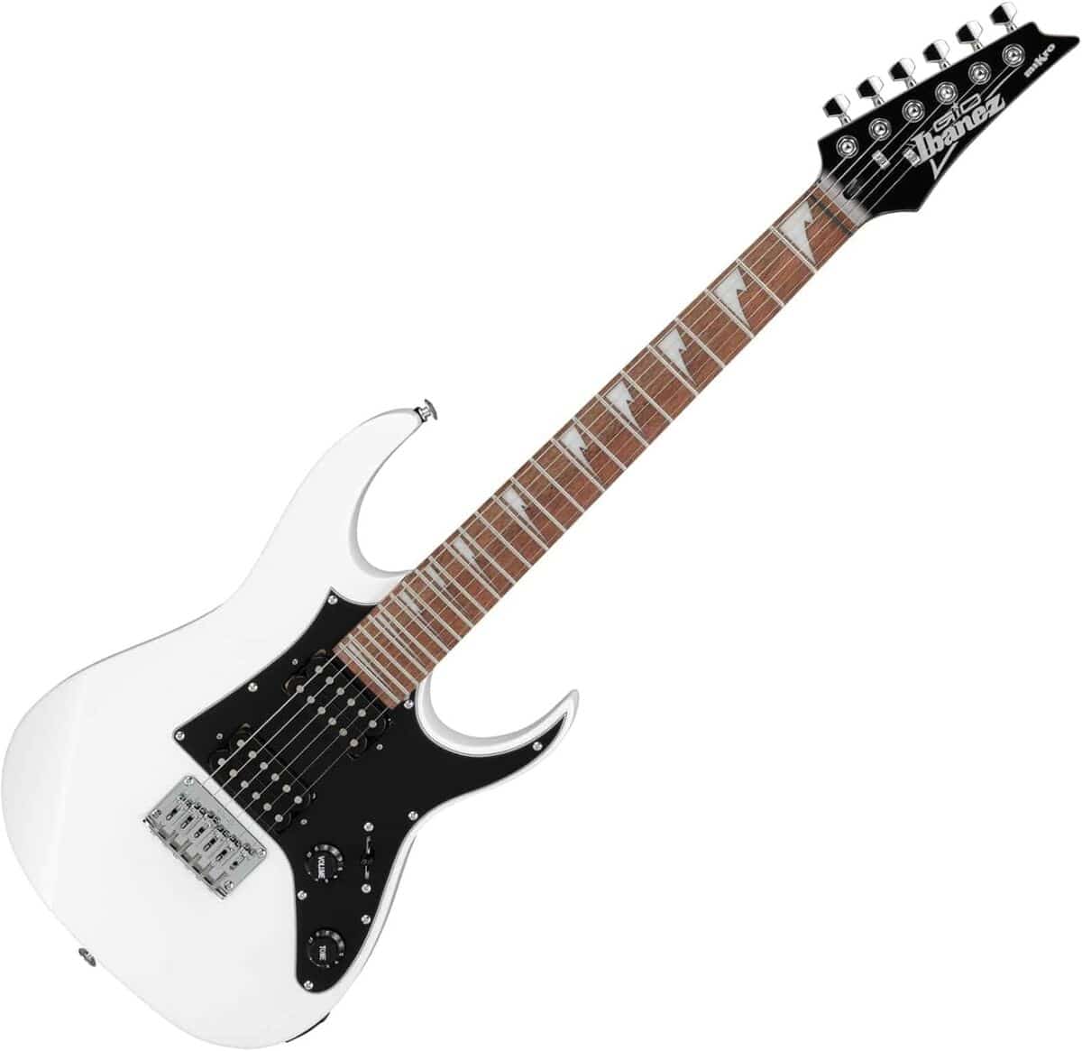 Test de la guitare électrique Ibanez GRGM21-WH GIO Mikro 3/4 blanche