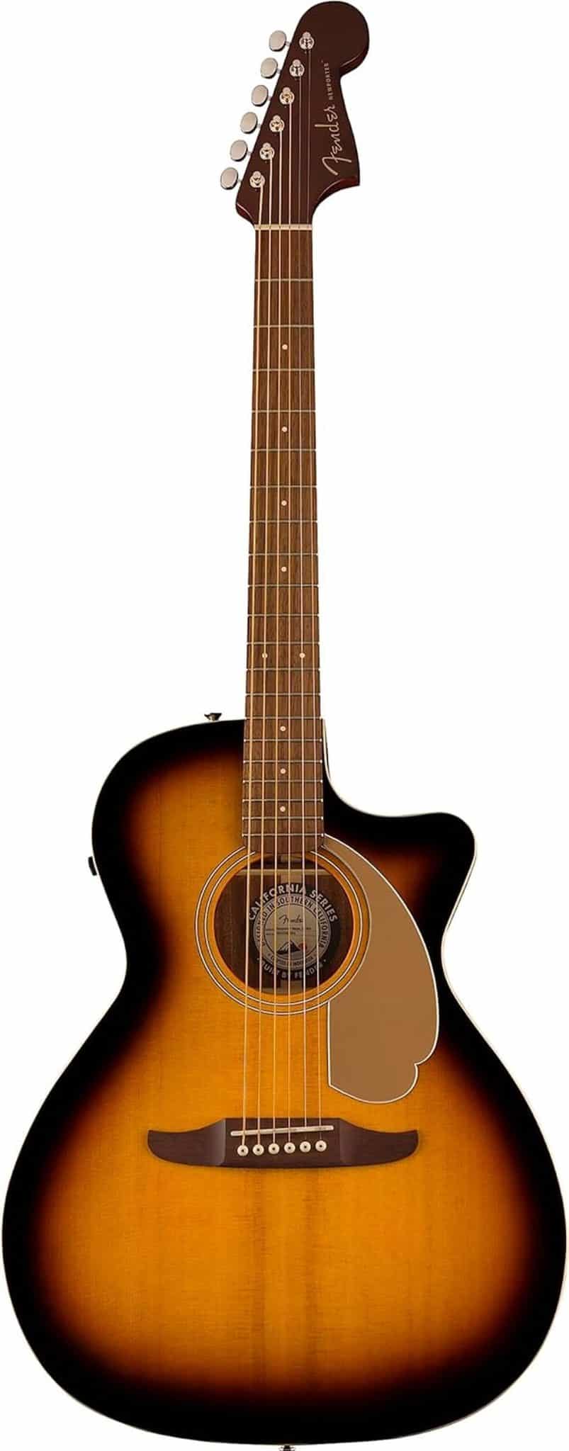 Test : fender Newporter Player, la guitare acoustique au style Sunburst