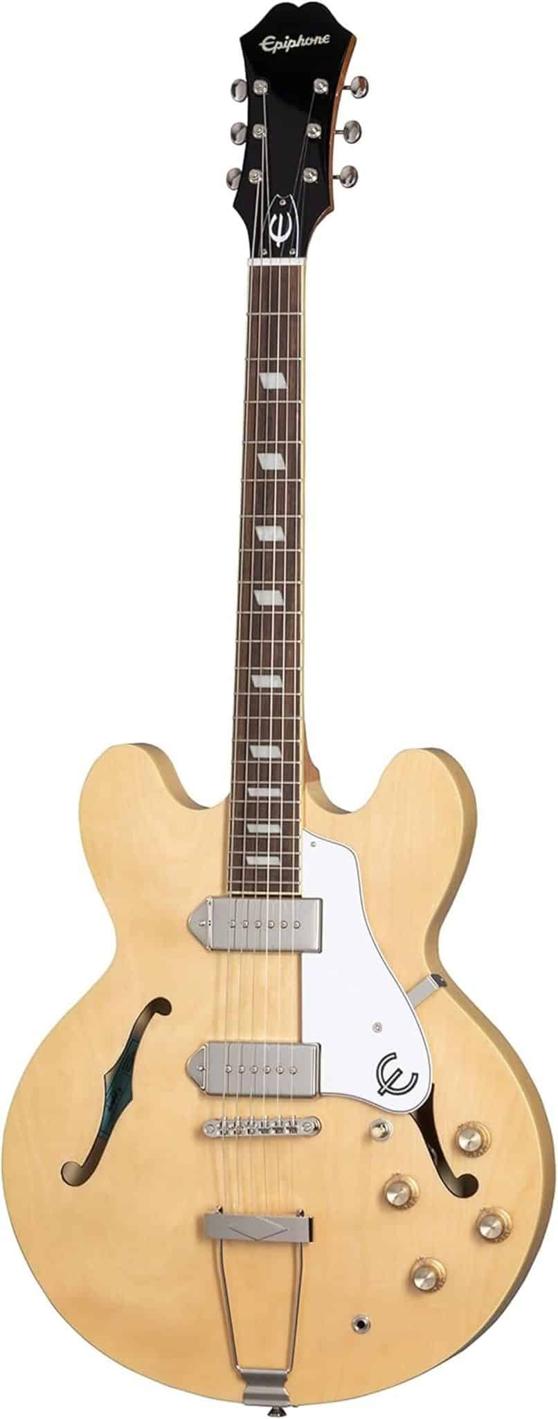 Test : guitare semi acoustique Epiphone Casino Natural
