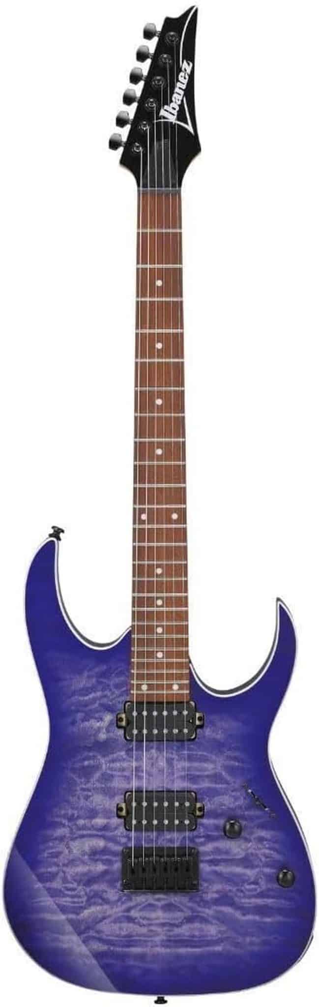 Test de la guitare électrique Ibanez RG421QM-CBB : performances et style
