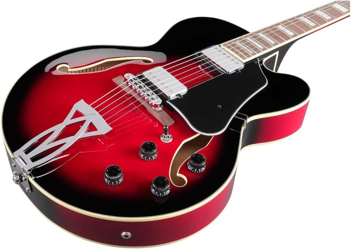 Test : guitare électrique Ibanez Artcore AF75-TRS sunburst