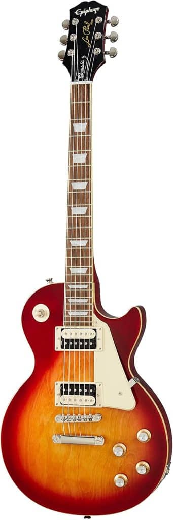 Test de la Epiphone Les Paul Classic Heritage Cherry Sunburst : guitare électrique immanquable