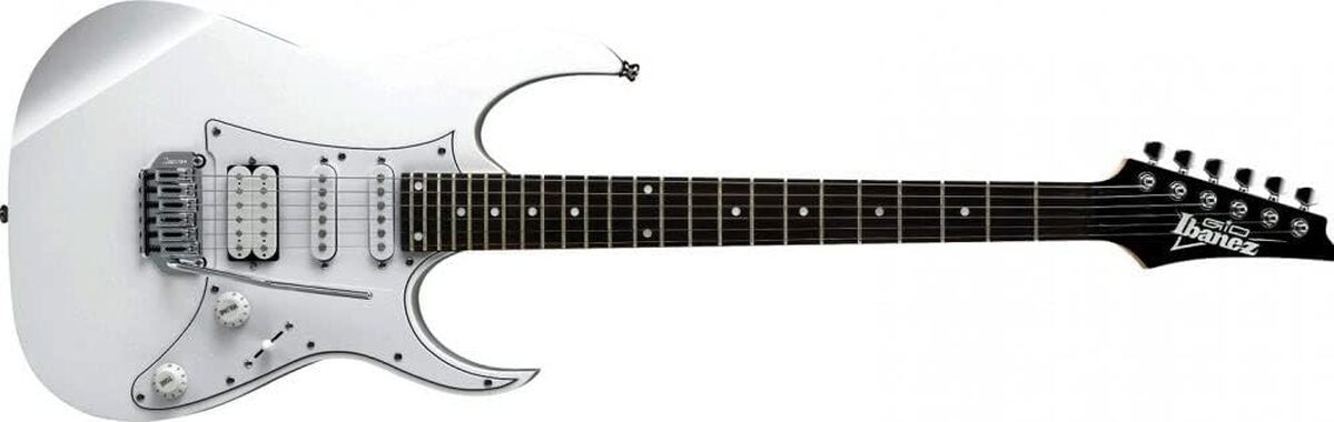 Test de la guitare électrique Ibanez GRG140-WH blanche