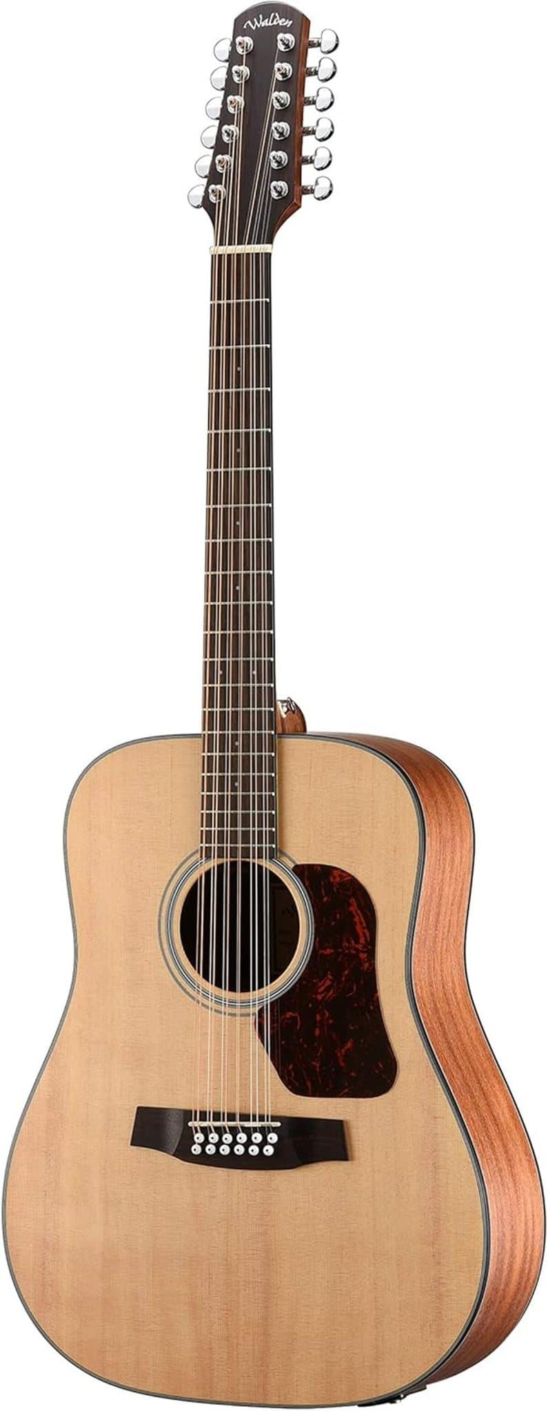 Test de la Walden D552E Natura : guitare électro-acoustique 12 cordes en épicéa massif