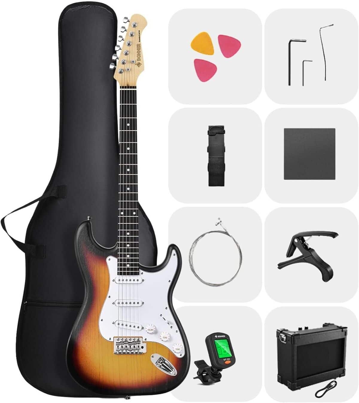Test : donner DST-80 guitare électrique pour débutants avec amplificateur et accessoires