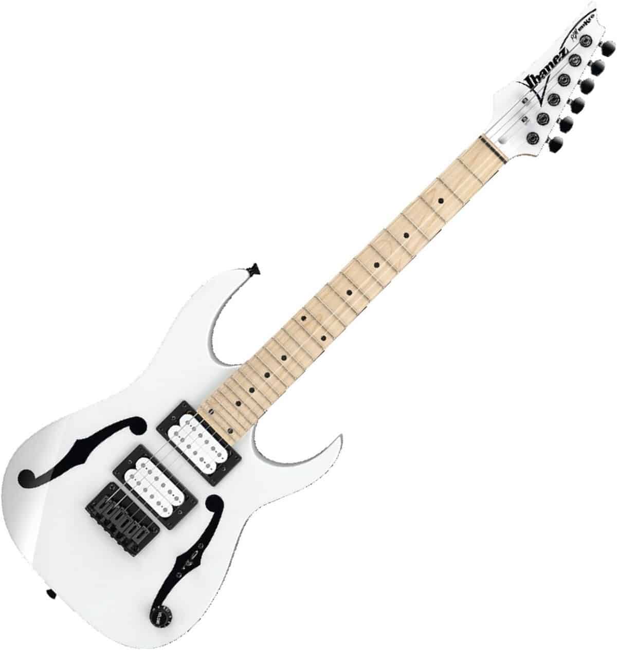 Test : guitare électrique Ibanez PGMM31-WH miKro Signature White